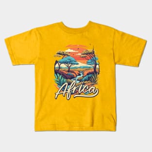 Beautiful African Landscape Kids T-Shirt
